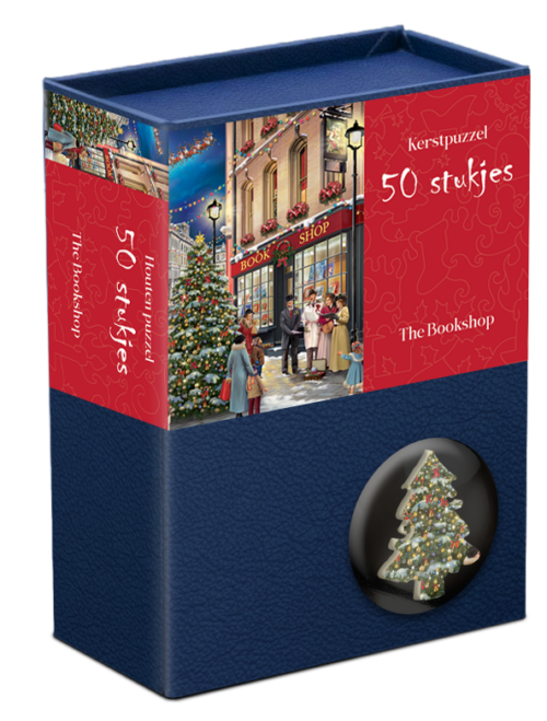 Kerstpuzzel hout - The Bookshop (50)