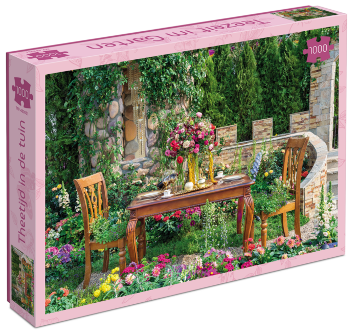 Theetijd in de tuin (1000)