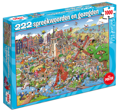 Tucker's Fun Factory 222 Spreekwoorden en Gezegden – Puzzel 1000 stukjes vanaf 12 jaar
