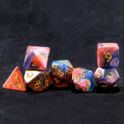 Moonstone Nebula RPG Set - Carmine