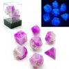 Gemini Glow in the Dark RPG Set - Frosty