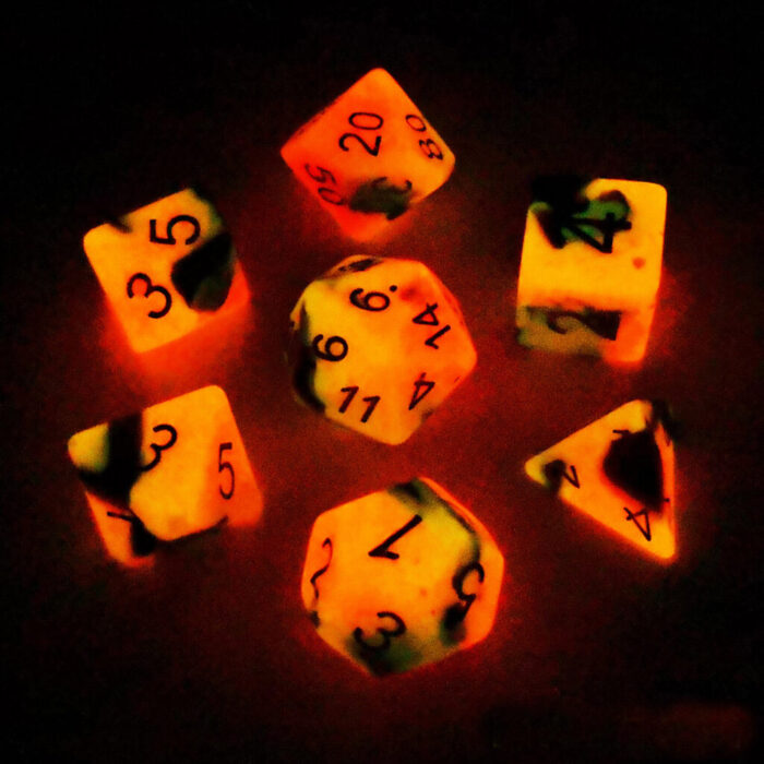 Gemini Glow in the Dark RPG Set - Hot Ro