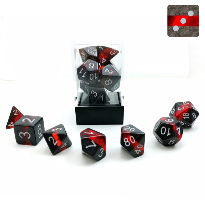 Mineral Rocks RPG Set - Ruby (assortiment – willekeurige uitvoering)