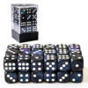 Moonstone Black/Blue Shimmery D6 12mm (3