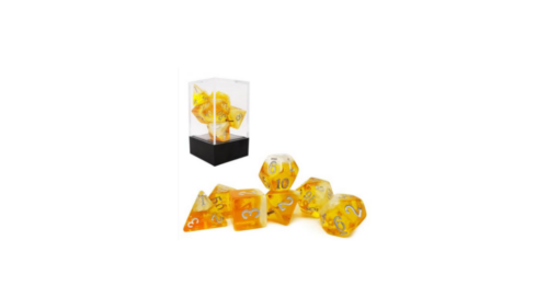 Two-Tone Glowing Dice D6 16mm Icy Rocks