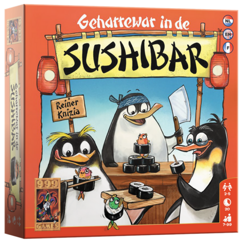 999 Games Geharrewar in de Sushibar – Dobbelspel vanaf 7 jaar