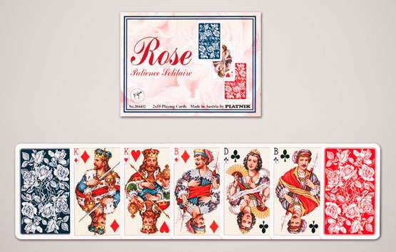 Rose Patience Speelkaarten - Double Deck