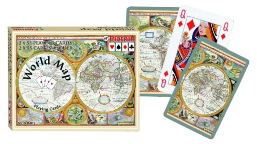 World Map Speelkaarten - Double Deck