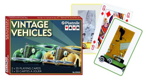 Vintage Vehicles Speelkaarten - D Deck
