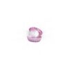 Parelsschelp 14 cm glitter roze , parel 7cm, BO/US party time