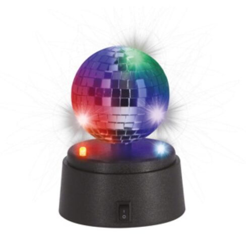 Disco mini spiegel bal BO/USB party time