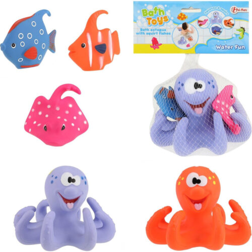 Toi Toys Bad Octopus met zeevissen (1 stuk) assorti (assortiment – willekeurige uitvoering)