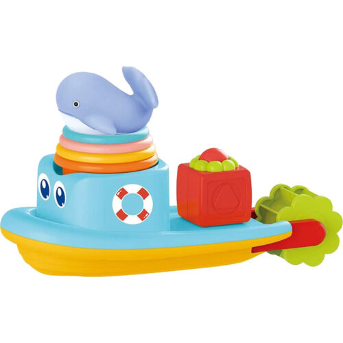 Huanger Badspeelgoed Boot met Stapelbekers