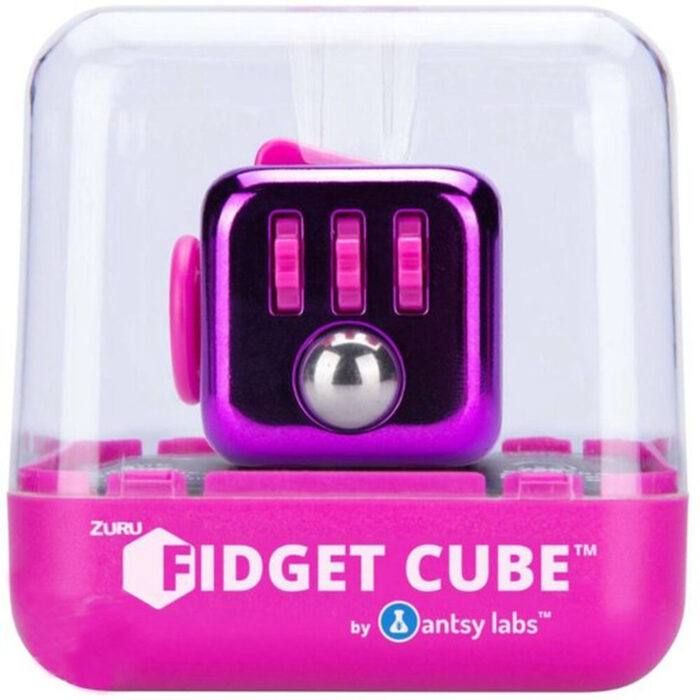 Fidget Cube paars - Friemelkubus - Anti Stress