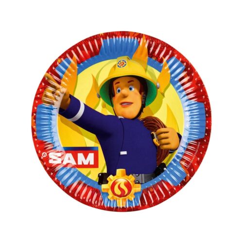 Brandweerman Sam Kartonnen Feestbordjes 8 stuks
