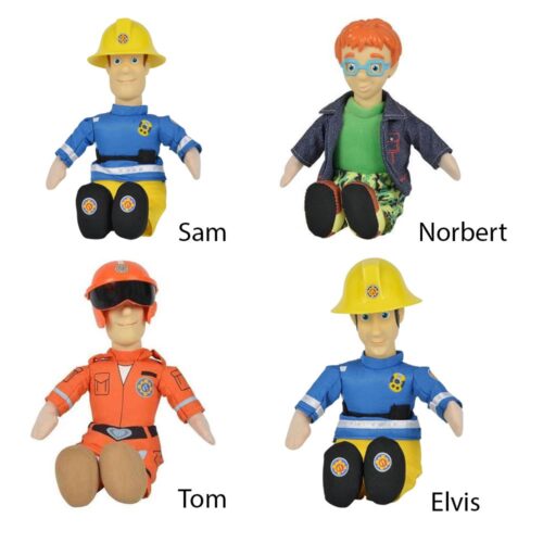 Brandweerman Sam knuffel 25 cm (assortiment – willekeurige uitvoering)