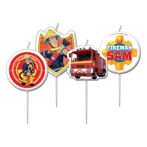 Brandweerman Sam taartkaarsjes