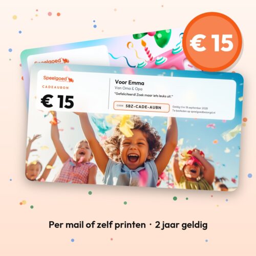 Cadeaubon van € 15 van Speelgoedbezorgd.nl