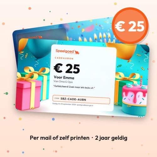 Cadeaubon van € 25 van Speelgoedbezorgd.nl
