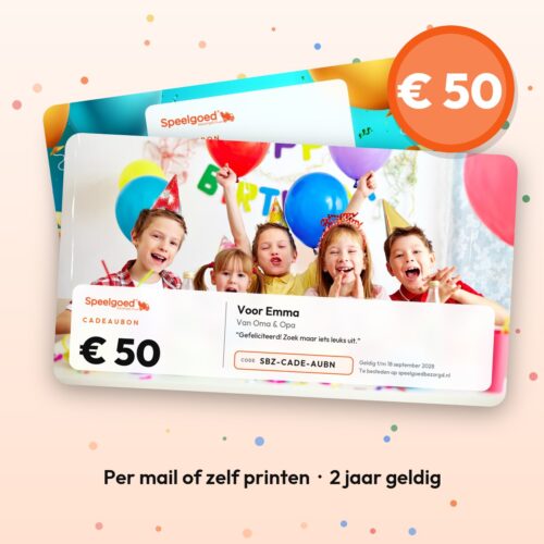 Cadeaubon van € 50 van Speelgoedbezorgd.nl