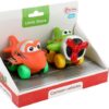 LITTLE STARS Zachte pvc vliegtuigen Cartoon 2 stuks 10,5x17x11cm.