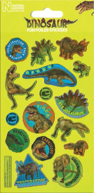 Dinosaur Foiled Stickers