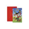 Paw Patrol Uitnodigingen (6x)