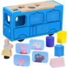 Peppa Pig Houten puzzel schoolbus