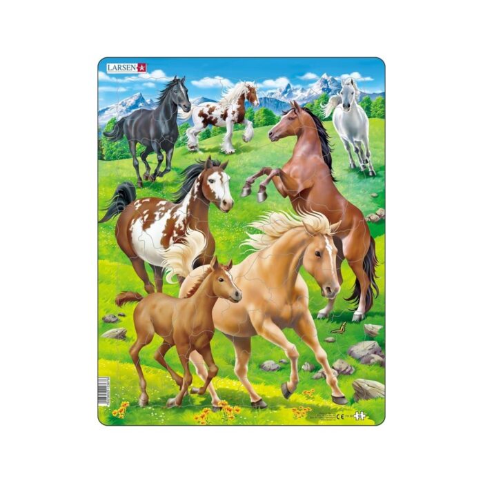 Puzzel Larsen Paarden - 65 stukjes