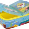Baby Shark Multi Broodtrommel 3 vakjes - 18x13 cm - Brooddoos