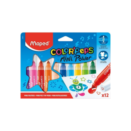 Maped Color’Peps Mini Power Stiften 12 Kleuren