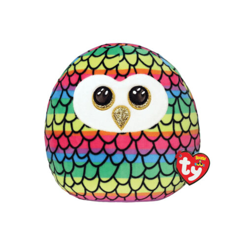 TY SQUISHY Regenboog uil circa 25cm