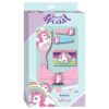 Unicorn haaraccessoires set met 18 accessoires en haarborstel