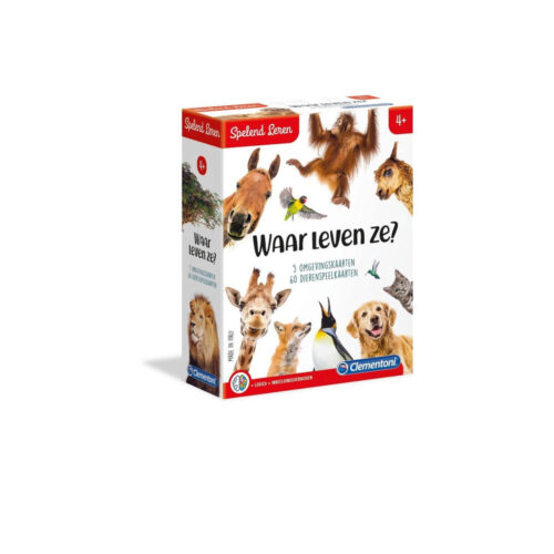 Clementoni Spelend Leren Dierenbingo Educatief spel (assortiment – willekeurige uitvoering)
