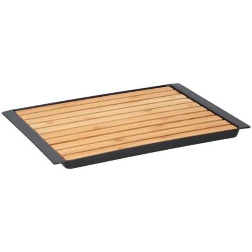 Snijplank hout met tray 38x27x2cm