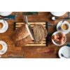 Snijplank hout met tray 38x27x2cm