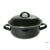Braadpan emaille zwart Ø 22 cm 2L