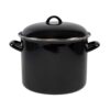 Soeppan 24cm 8ltr emaille zwart