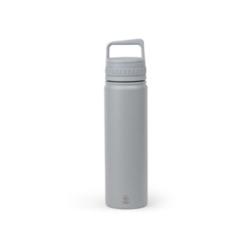 Waterfles dubbelwandig moshi 600ml grijs rvs