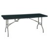 Tafel inklapbaar zwart 180 x 70 x 74cm