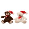 Beer polyester hat, scarft 2 kleuren assorti