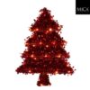 Kerstboom rood battery operated led l57,5xb43xh7,5