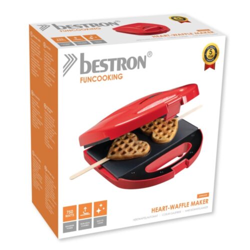 Wafelijzer voor 2 hartjes wafels