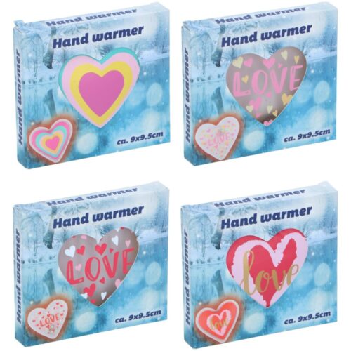 Handenwarmer 4 assorti (assortiment – willekeurige uitvoering)
