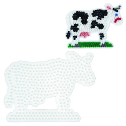 Hama Strijkkralen Grondplaat Koe Wit