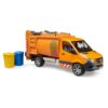 Bruder Mercedes Sprinter vuilniswagen met 2 containers