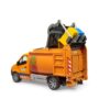 Bruder Mercedes Sprinter vuilniswagen met 2 containers