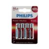 Batterij Philips AA 4 stuks Power Alkaline