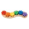 Jipy Discover regenboog rups 6 gekleurde tandwielen
