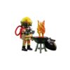 Playmobil 72149 brandweerman met brandhaard